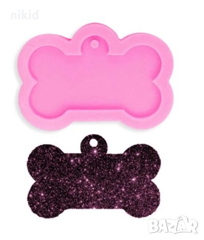 кокал  табелка табела висулка силиконов молд форма фондан шоколад смола гипс, снимка 2 - Форми - 35821872