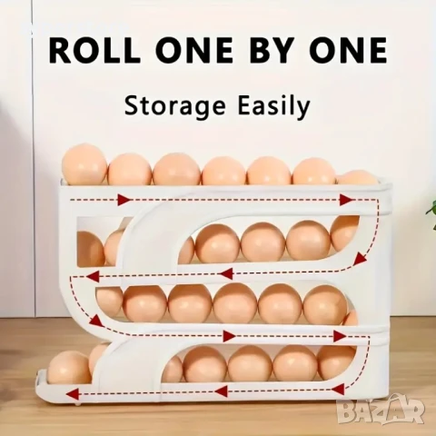 Кутия за съхранение на яйца с 4 нива Digital One SP01120, egg storage box 4 layer, функционална и уд, снимка 13 - Кутии за храна - 51060864