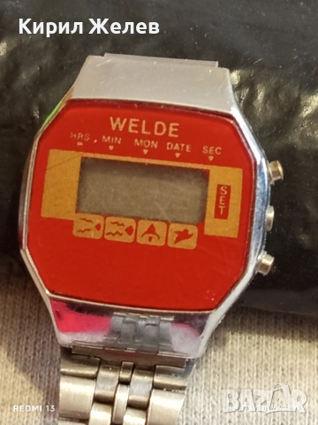Винтидж електтронен часовник WELDE рядък дамски за КОЛЕКЦИОНЕРИ 26253