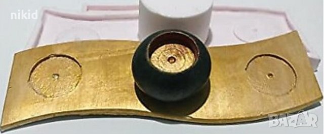 основа подложка чиния поставка овал елипс за 3 тумбести свещи свещ свещник силиконов молд форма гипс, снимка 2 - Форми - 40296167