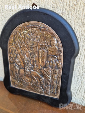 Красива сребърна икона със сертификат и маркировка , снимка 5 - Антикварни и старинни предмети - 51180280