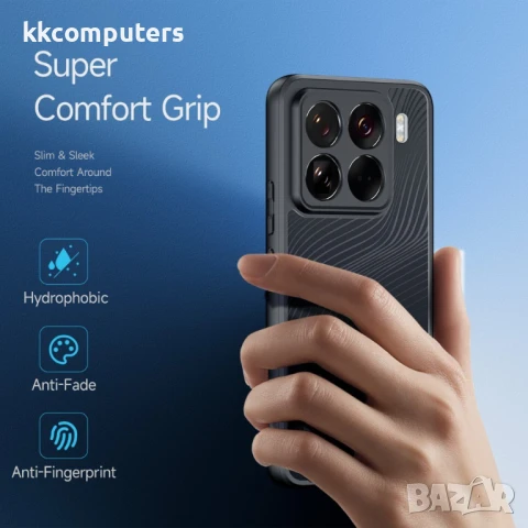 DUX DUCIS Aimo Калъф2 за Xiaomi 15 Pro. – TPU+PC, Черен, със Скрийн Протектор, снимка 4 - Калъфи, кейсове - 50628344