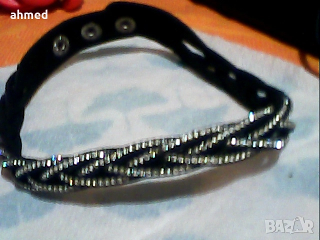 красив комплект кожено  колие гривна, снимка 4 - Бижутерийни комплекти - 52543863