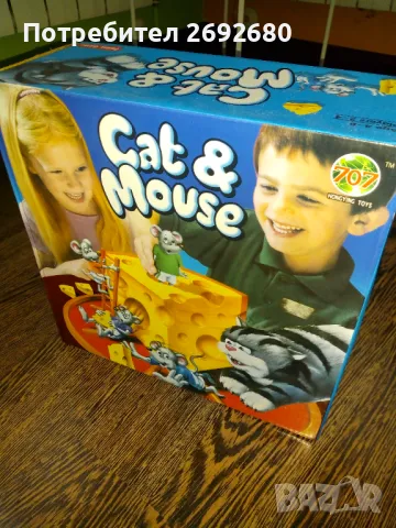 Нова детска настолна игра"Котка и мишка" , снимка 6 - Образователни игри - 50257328