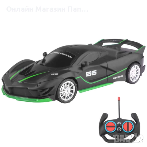 RC спортна кола 1/18 с LED светлини – високоскоростна радиоуправляема играчка в различни цветове, снимка 6 - Коли, камиони, мотори, писти - 52371281