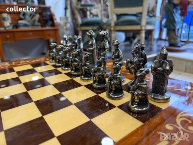 Луксозна професионална шахматна маса Italfama. №7892, снимка 7 - Антикварни и старинни предмети - 53648168