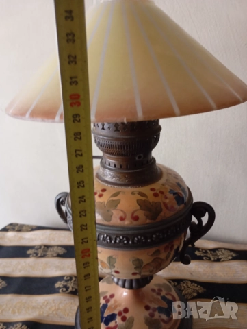 Стара газова ( газена ) лампа, снимка 4 - Други ценни предмети - 52375117