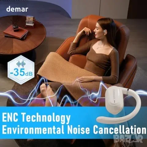 ZIPFORCE безжични слушалки Bluetooth 5.4 с ENC и IPX6, бежови, снимка 4 - Bluetooth слушалки - 56331067