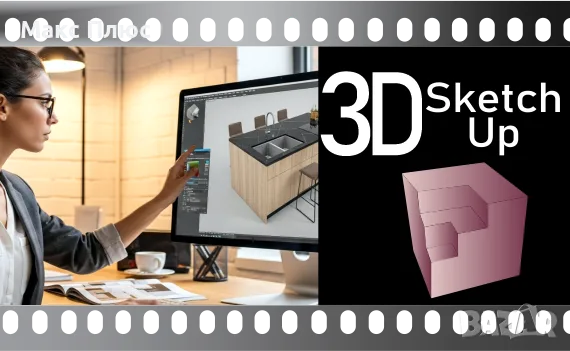 Видео курс по SketchUP Pro. Учите по всяко време. Сертификати по МОН и EUROPASS.