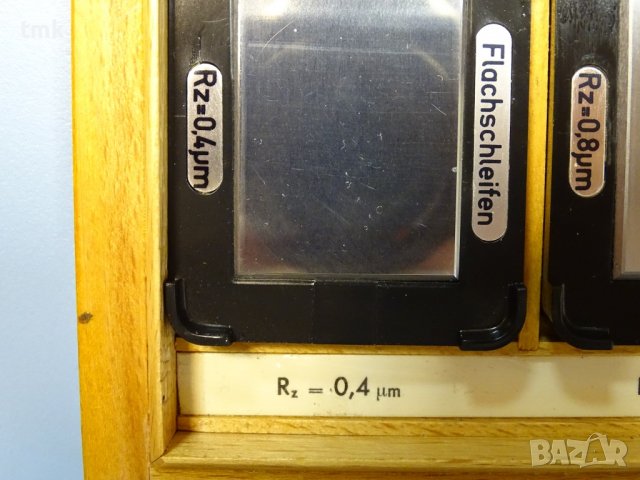 Еталон за проверка на грапавост Flachschleifen MASSI TGL 0-4763, снимка 8 - Куфари с инструменти - 38732343