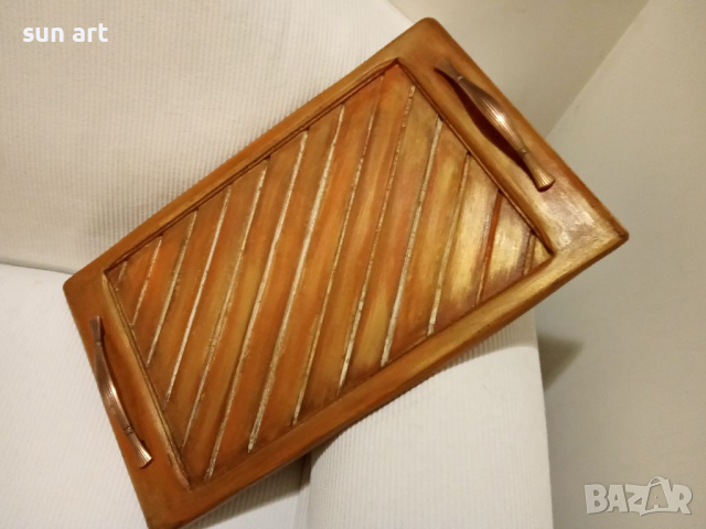 голям дървен поднос, снимка 4 - Други - 36228550