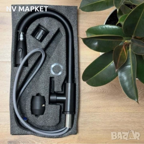 Смеситил за кухня с издърпващ се душ, снимка 2 - Други стоки за дома - 53837190