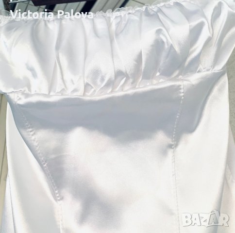 Бял топ бюстие Италия, снимка 3 - Корсети, бюстиета, топове - 40685482