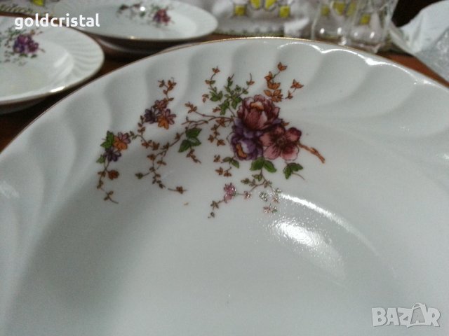 Стар български порцелан чинии дълбоки , снимка 2 - Антикварни и старинни предмети - 41776201