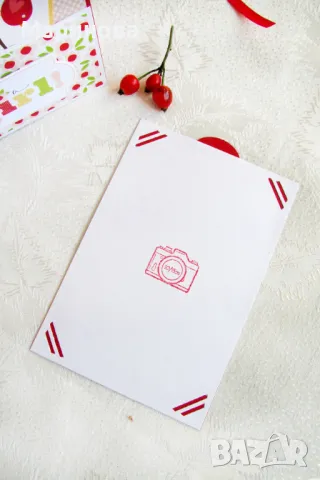 Ръчно изработен бебешки/детски албум тип "хармоника" за момиченце - в червено, снимка 4 - Други - 39839646