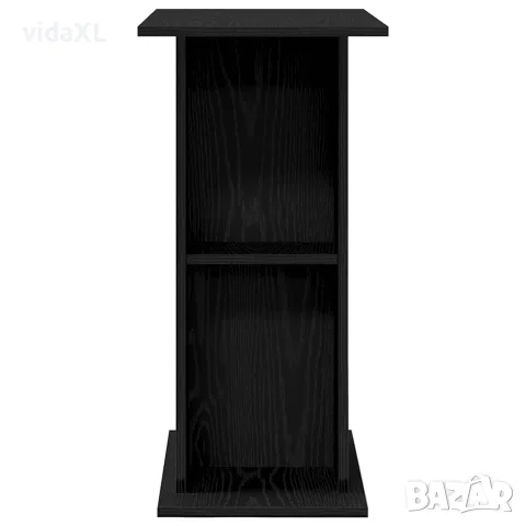 vidaXL Поставка за аквариум черно и дъб 60,5x36x72,5см инженерно дърво, снимка 6 - Аквариуми - 56148350