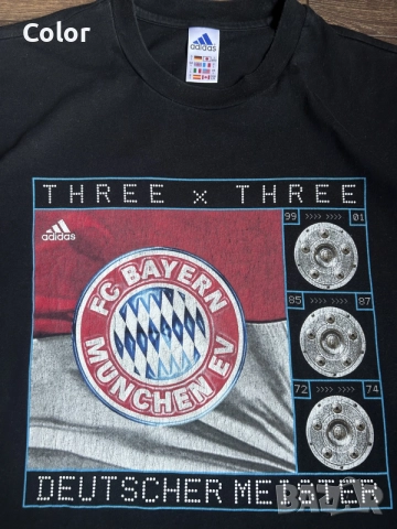 Ретро тениска Adidas Bayern Munchen "THREE x THREE", снимка 2 - Тениски - 55779959