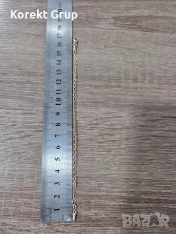 Златна гривна дамска, снимка 5 - Гривни - 52841917