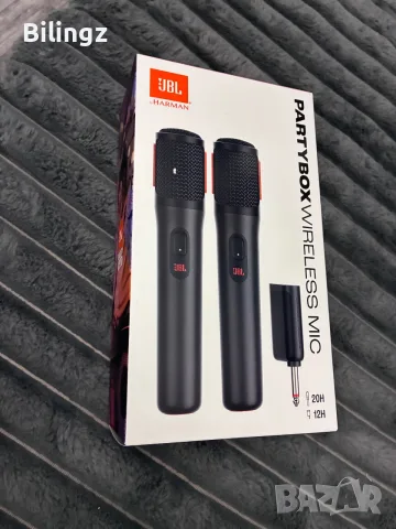Продавам оригинални 2бр. Комплект микрофони JBL Partybox, Wireless, 2.4GHz и за др. аудио системи