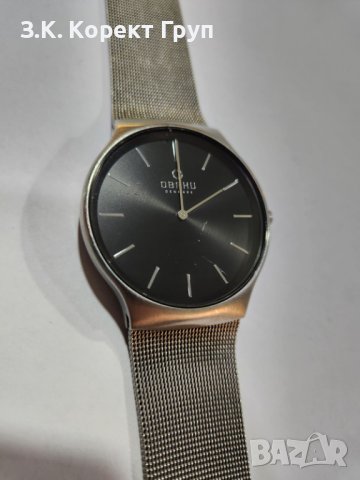Класически мъжки часовник Harmony OBAKU Milanaise верижка от неръждаема стомана V178GXCBMC, снимка 3 - Мъжки - 40408005