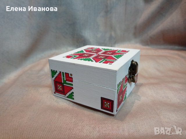Дървена Кутийка с Шевица, снимка 3 - Други - 40045973