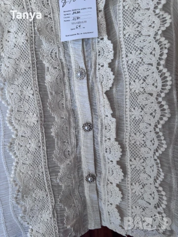 Блуза с дантела, снимка 4 - Ризи - 50914396