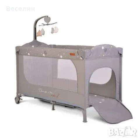 Бебешка кошара Cangaroo Once Upon a Time 2 + Матрак пяна, снимка 6 - Кошарки - 56208376