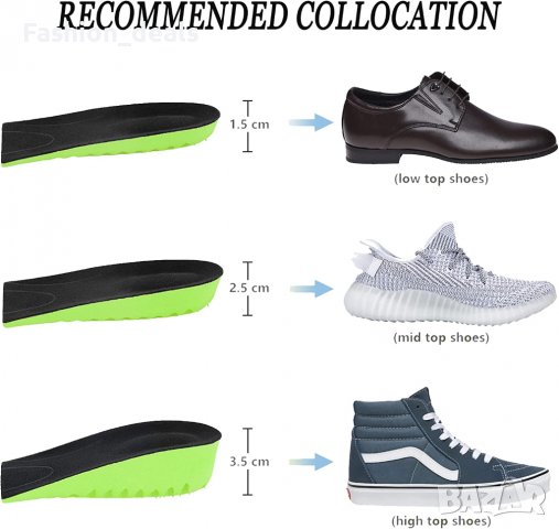 Нови Стелки за увеличаване на височината Вложки за обувки Възглавнички, снимка 5 - Други - 39937409