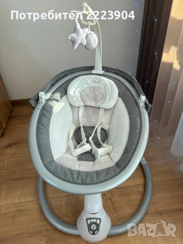 Продавам Бебешка електрическа люлка Cangaroo Cloud Grey, снимка 4 - Детски люлки - 52731061