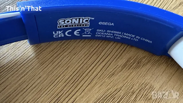 Слушалки OTL Sonic the Hedgehog, безжични, Bluetooth, микрофон, честотен диапазон от 20Hz до 30KHz, , снимка 11 - Bluetooth слушалки - 55921832