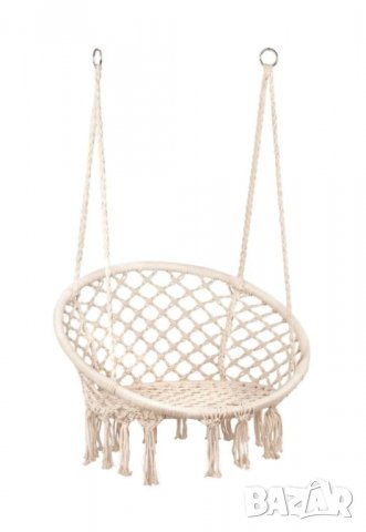 Кръгъл хамак-люлка с ресни, снимка 6 - Градински мебели, декорация  - 39870777