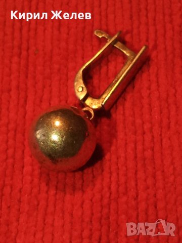 СТАРА СРЕБЪРНА АНГЛИЙСКА ОБЕЦА РЪЧНА МАЙСТОРСКА ИЗРАБОТКА СТЕРЛИНГ СИЛВЪР 25671, снимка 12 - Обеци - 35736116