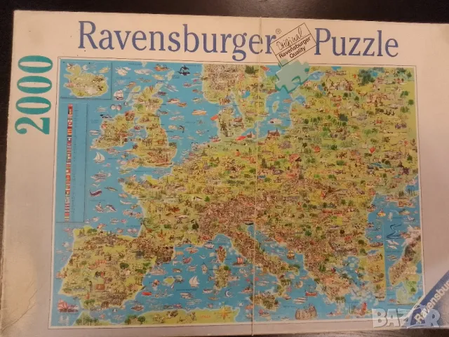 Пъзел Карта на Европа, 2000, Равенсбургер , снимка 1