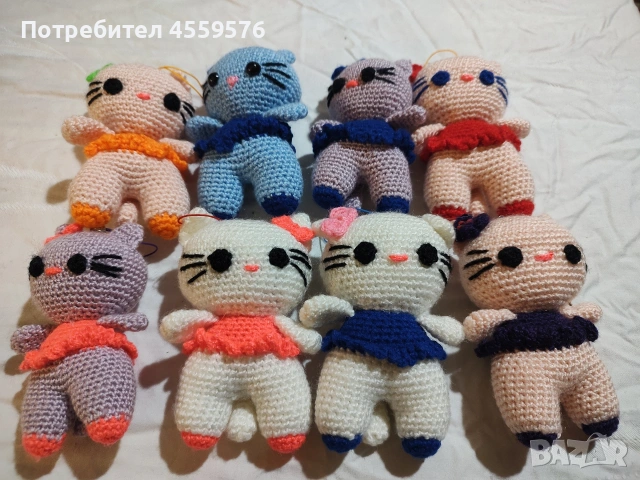 плетени ключоудържатели, снимка 10 - Плюшени играчки - 53773093