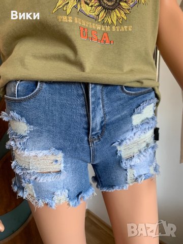 Къси дънки, снимка 3 - Дънки - 41224523