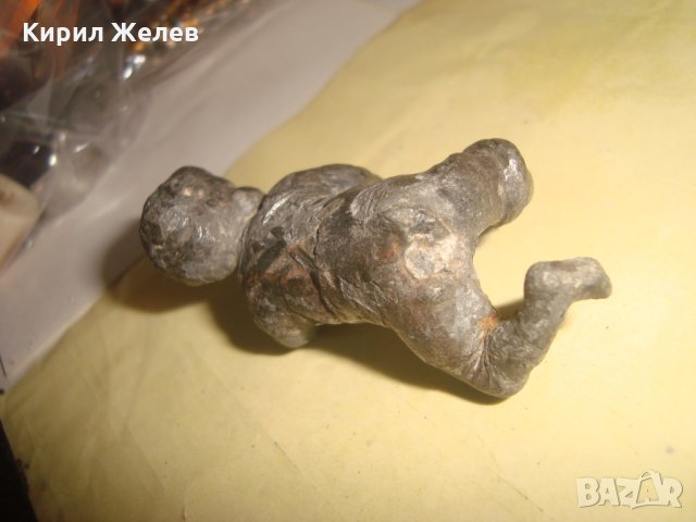 СТАРА ОЛОВНА ФИГУРАЛНА СТАТУЕТКА ХУДОЖЕСТВЕНА ПЛАСТИКА РЪЧНА ИЗРАБОТКА МНОГО РЯДКА за КОЛЕКЦИЯ 4366, снимка 11 - Колекции - 34424123