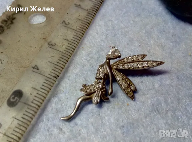 СКЪПОЦЕНЕН ФИГУРАЛЕН СРЕБЪРЕН МЕДАЛЬОН ФЕЯ СРЕБРО 925 с БЛЕСТЯЩИ ЮВЕЛИРНО ФАСЕТИРАНИ ЦИРКОНИ 47580, снимка 4 - Колиета, медальони, синджири - 48954293