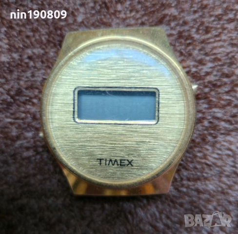 Винтидж Дигитален Часовник TIMEX (70s/80s) - Златист Тон, Сглобен в САЩ