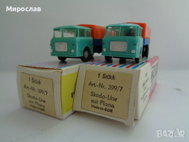 PERMOT  PREFO SKODA H0 1/87 ДЕТАЙЛЕН МОДЕЛ ИГРАЧКА КАМИОН КОЛИЧКА , снимка 2 - Колекции - 41446193