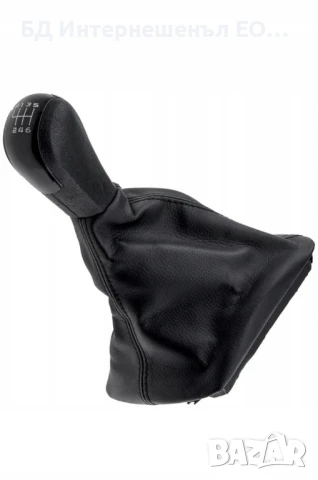 Топка за скоростен лост с маншон, Skoda Octavia 2, Черен, 6 скорости