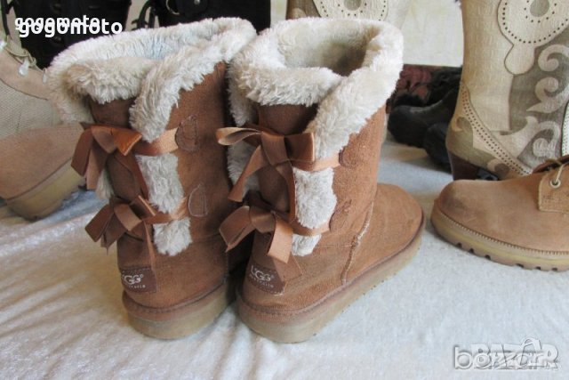 UGG топли ботуши, боти, апрески с панделки -N- 36, реплика UGG ботуши, снимка 2 - Дамски боти - 35590225