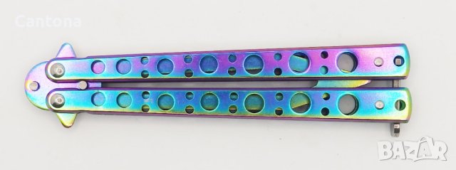 Нож Пеперуда - тренировъчна пеперуда хамелеон N603 - training butterfly hameleon, снимка 2 - Ножове - 41306382