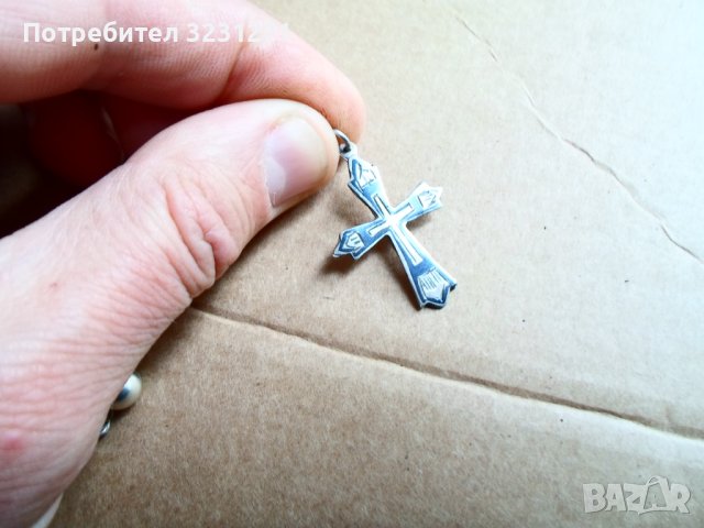 Старинен Сребърен Кръст,с Ниело-Царска Русия, снимка 5 - Антикварни и старинни предмети - 40698069