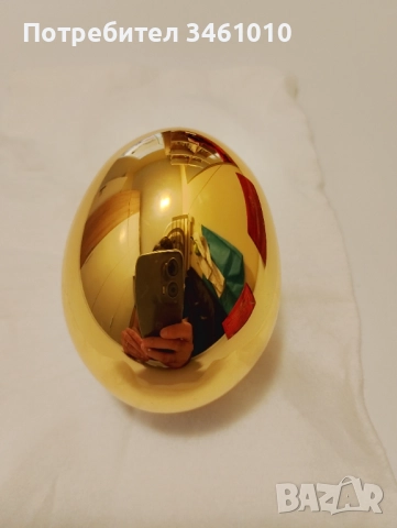 Позлатено, с 24 карата злато, яйце, снимка 3 - Други - 52331570