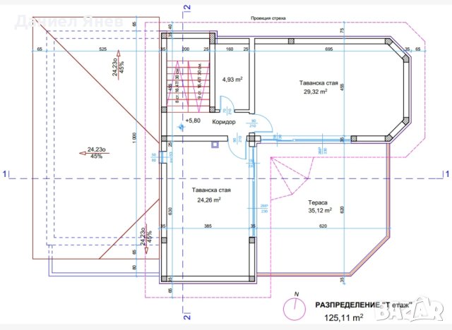 Проект за къща РЗП 473кв.м три етажа и гараж проектиране архитект, снимка 5 - Ремонти на къщи - 40483896