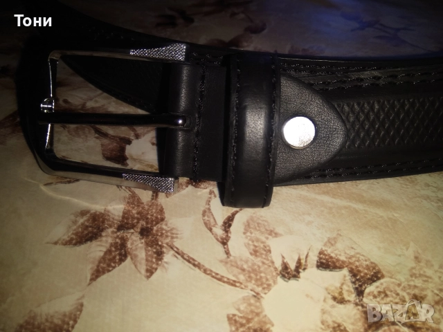 Нов Мъжки Колан Изцяло от Естествена Кожа 125см., снимка 4 - Колани - 52562955