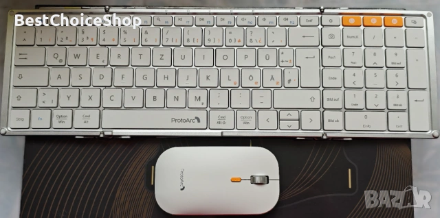 Комплект сгъваема безжична клавиатура и мишка ProtoArc XKM01