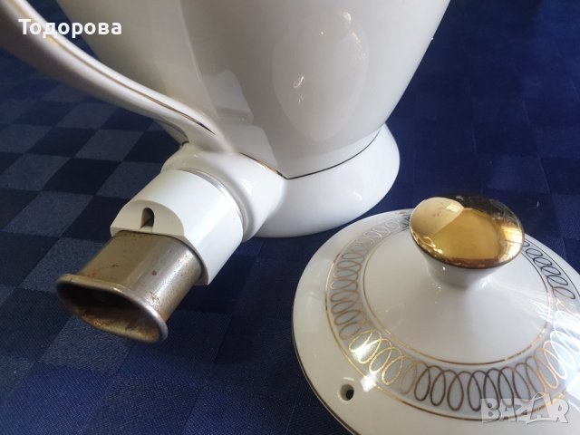 Порцеланова електрическа немска кана,чайник, снимка 4 - Кани - 41694002