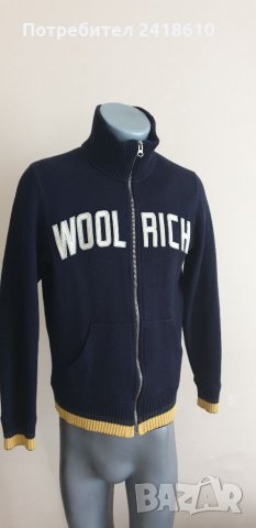 WOOLRICH Made in Italy Wool/Cotton Full Zip Mens  Size M Жилетка С цял Цип!, снимка 12 - Пуловери - 34144065