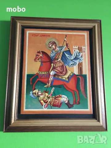 Икона "Свети Димитър" – художник Светлозар Жеков, Керамика